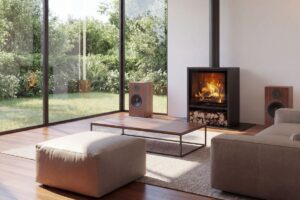 poele a bois haut de gamme GRAND ALLEGRO 12,6 kW pour grand volume