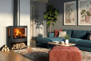 poele a bois haut rendement IRIS 8,3 kW classe énergétique A+